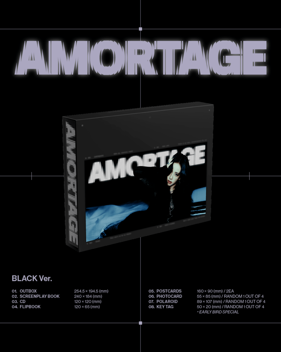Jisoo - Mini Album [Amortage] Exclusive Edition (Black Ver.) - Kpop Album