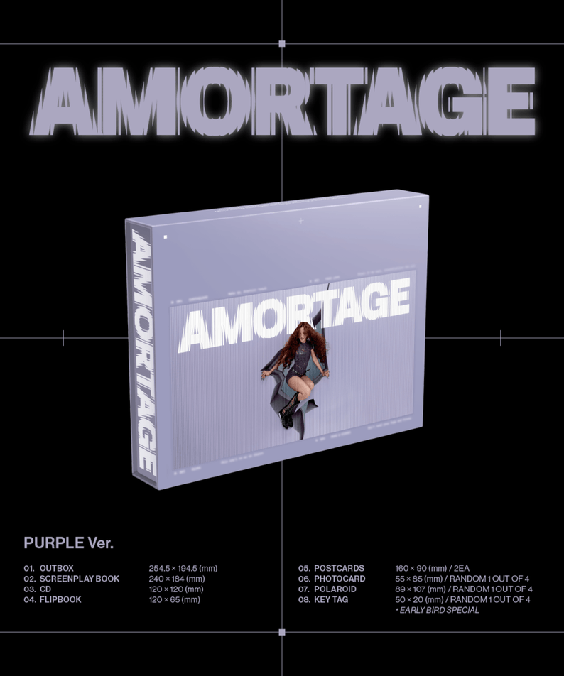 JISOO - Mini Album [AMORTAGE] EXCLUSIVE EDITION (PURPLE Ver. | Kool Seoul - Buy Kpop Albums Online