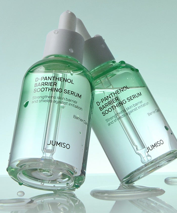 JUMISO D-Panthenol Barrier Soothing Serum 70ml in sleek bottles for skincare and hydration