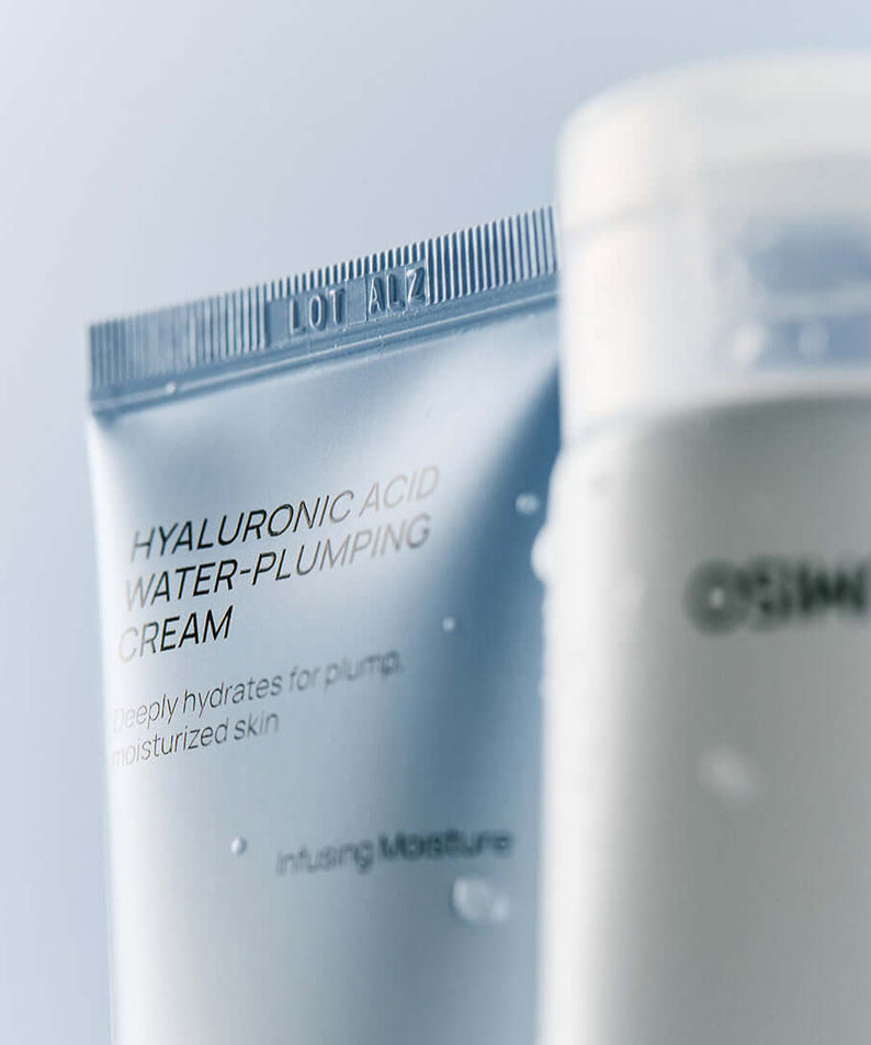 JUMISO Hyaluronic Acid Water Plumping Moisture Cream product packaging close-up
