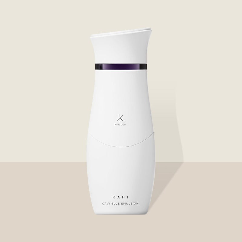 KAHI Caci Blue Emulsion 135ml product bottle on beige background