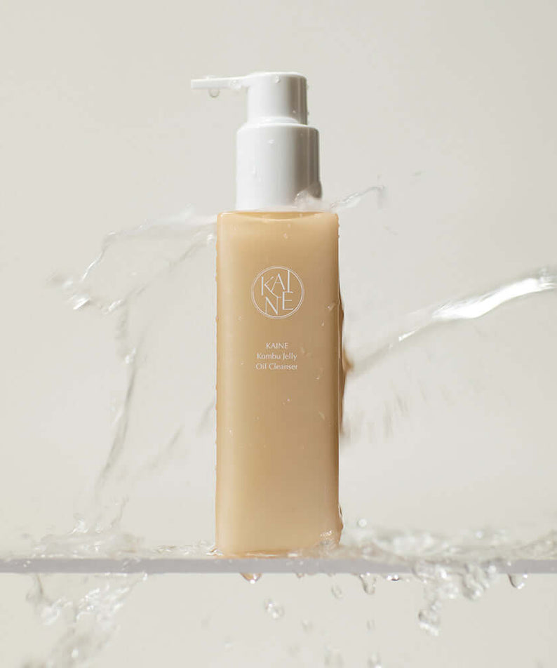 KAINE Kombu Jelly Oil Cleanser 145ml product image with water splashes