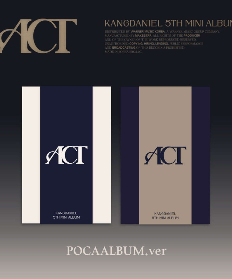 KANGDANIEL - 5 [ACT] (A VER., B VER.) POCA ALBUM (Random 1 o | Kool Seoul - Buy Kpop Albums Online