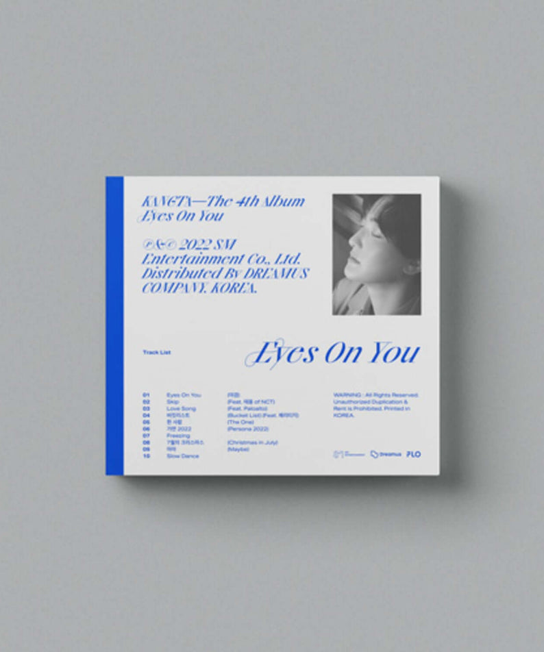 KANGTA - 4th Album [Eyes On You] (Digipack Ver.) - Kpop Albu | Kool Seoul - Buy Kpop Albums Online