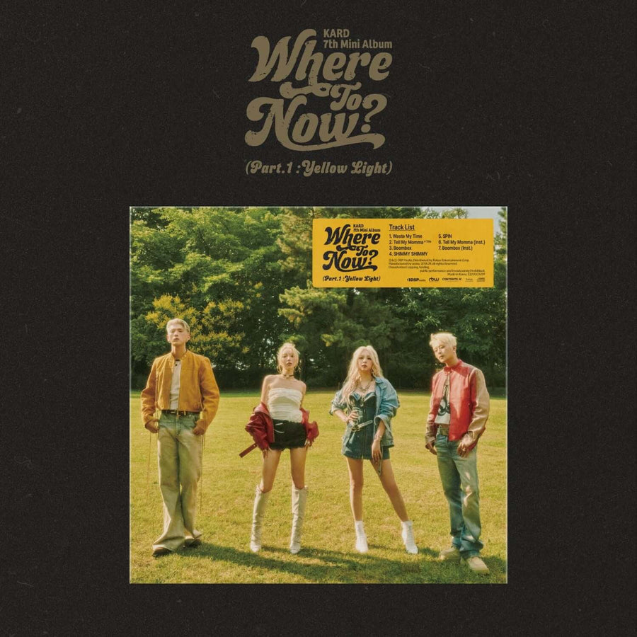 Kard - 7th Mini Album 'Where To Now? (Part.1 : Yellow Light)' - Kpop Album