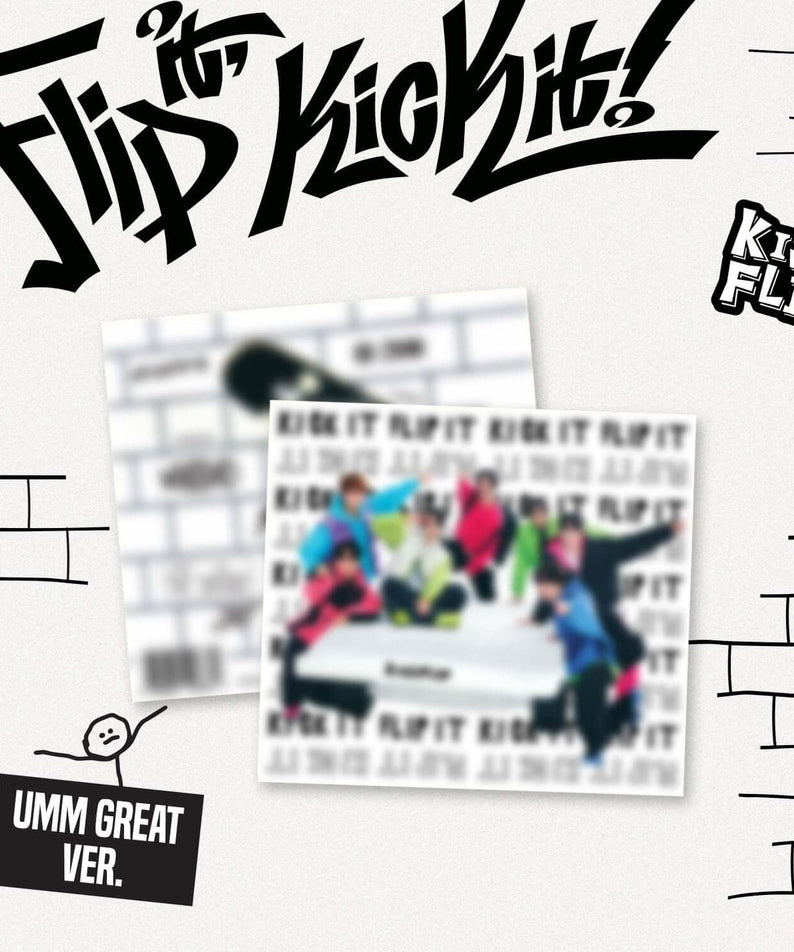 KICKFLIP - 1st Mini Album [Flip it, Kick it!] (Umm Great ver | Kool Seoul - Buy Kpop Albums Online