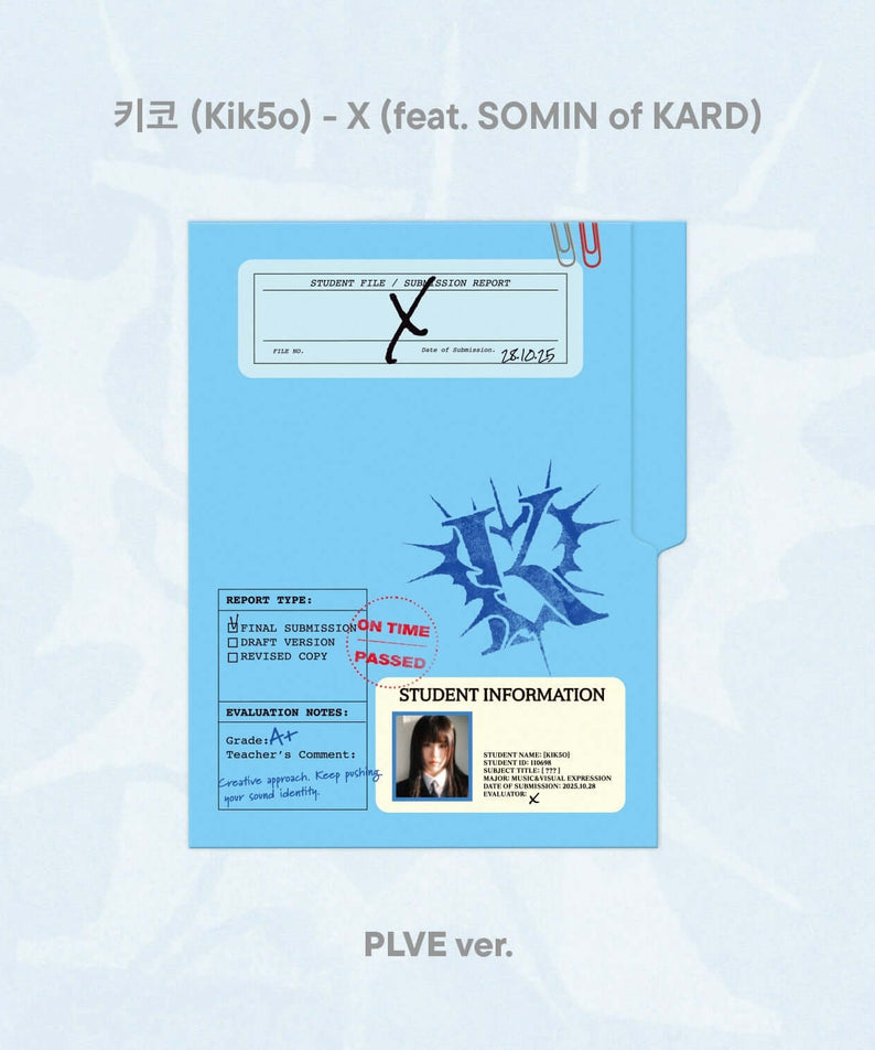 KIK5O - (Kik5o)- X (feat. SOMIN of KARD) (PLVE) - Kpop Album | Kool Seoul - Buy Kpop Albums Online