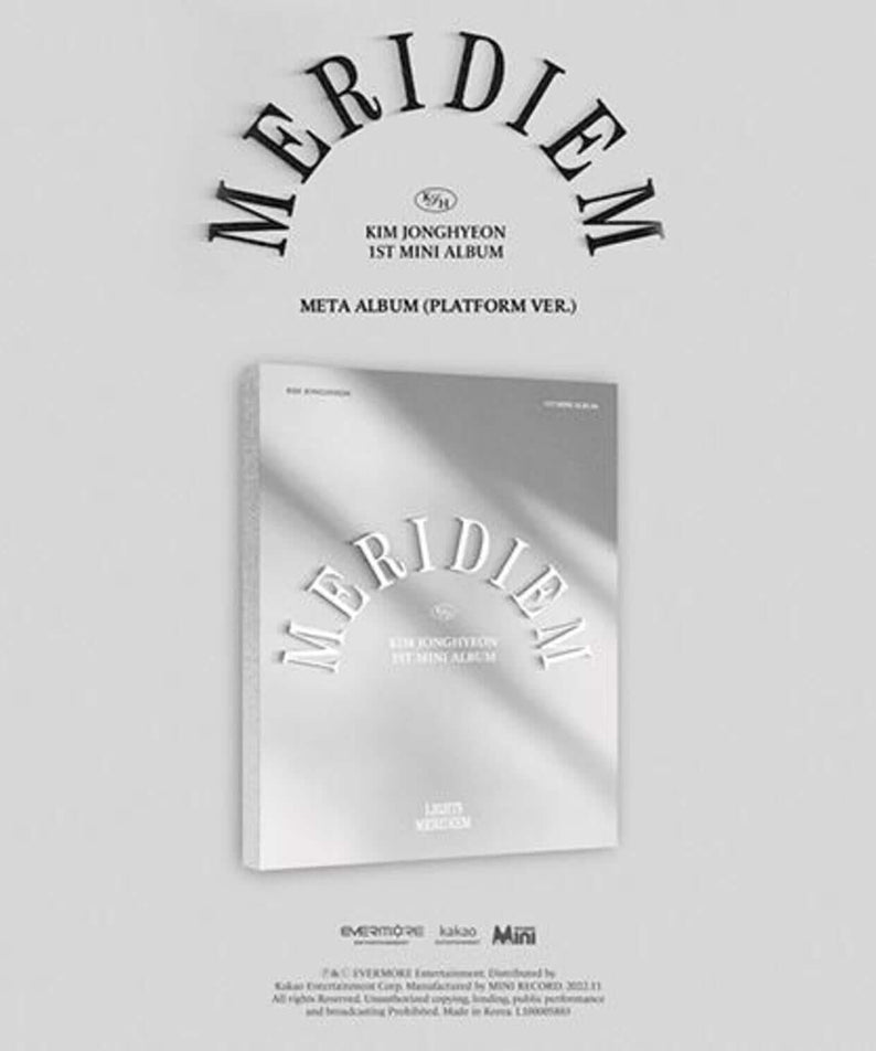 KIM JONGHYEON - 1st Album [MERIDIEM] (META) - Kpop Album | Kool Seoul - Buy Kpop Albums Online