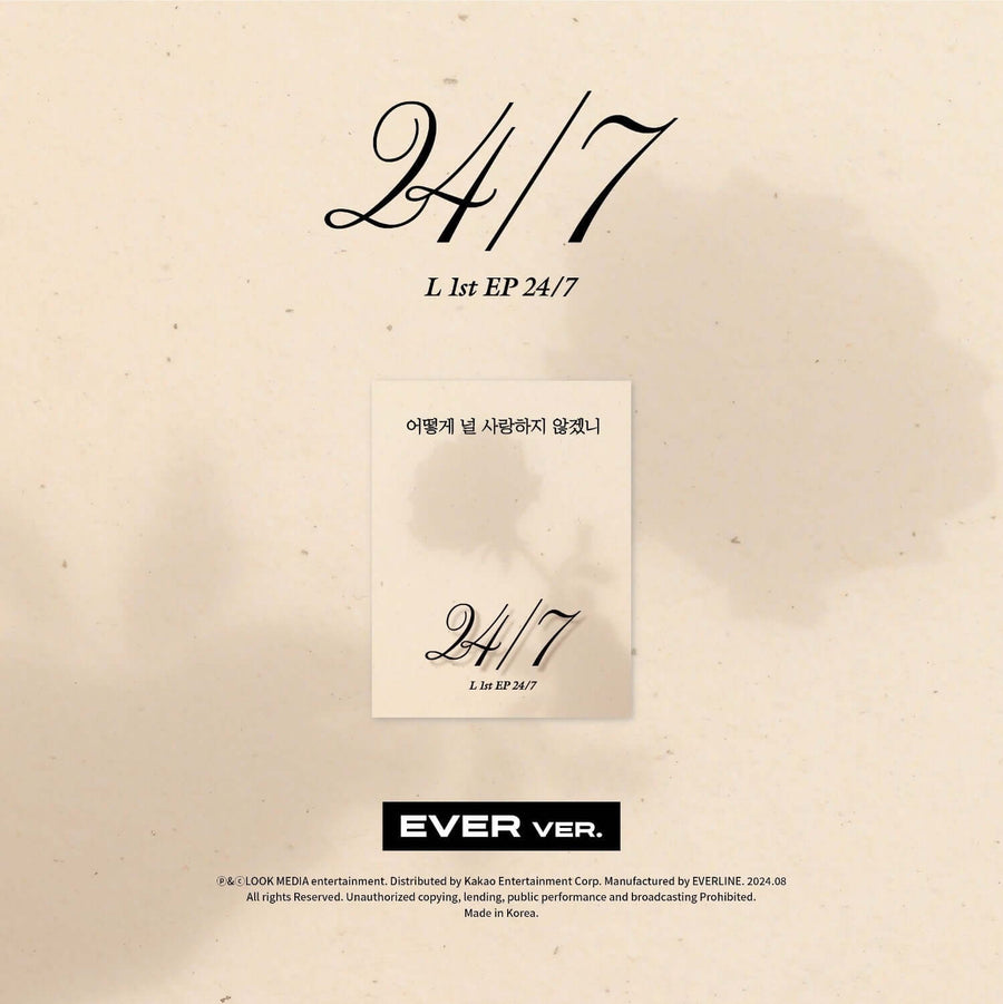 L - 1st Ep [24/7] (Ever Ver.) - Kpop Album