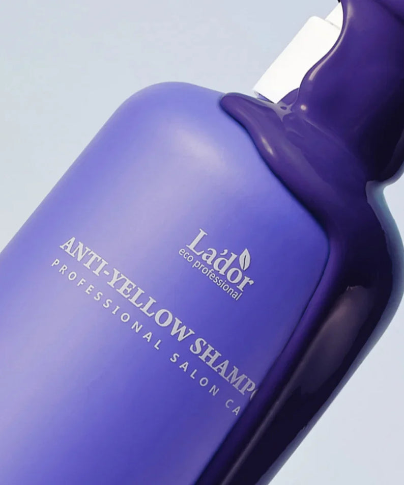 LADOR Anti-Yellow Complement Tary Shampoo 300ml bottle against a light background
