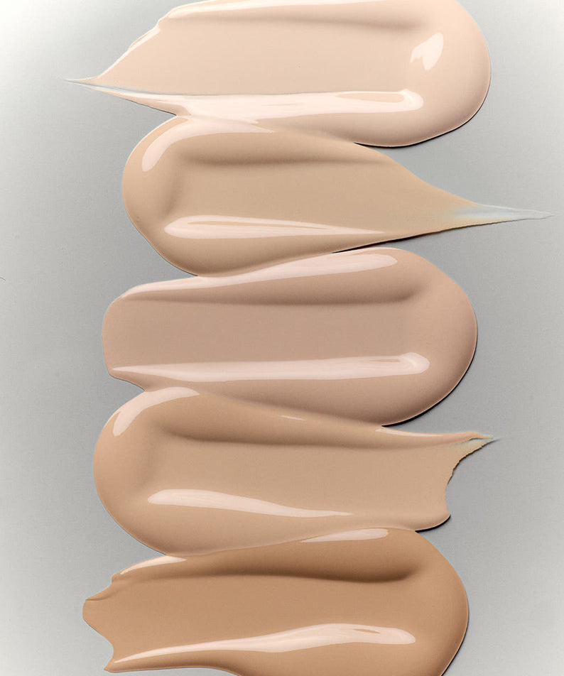 LAKA Bonding Cover Cushion texture swatches in various nude shades