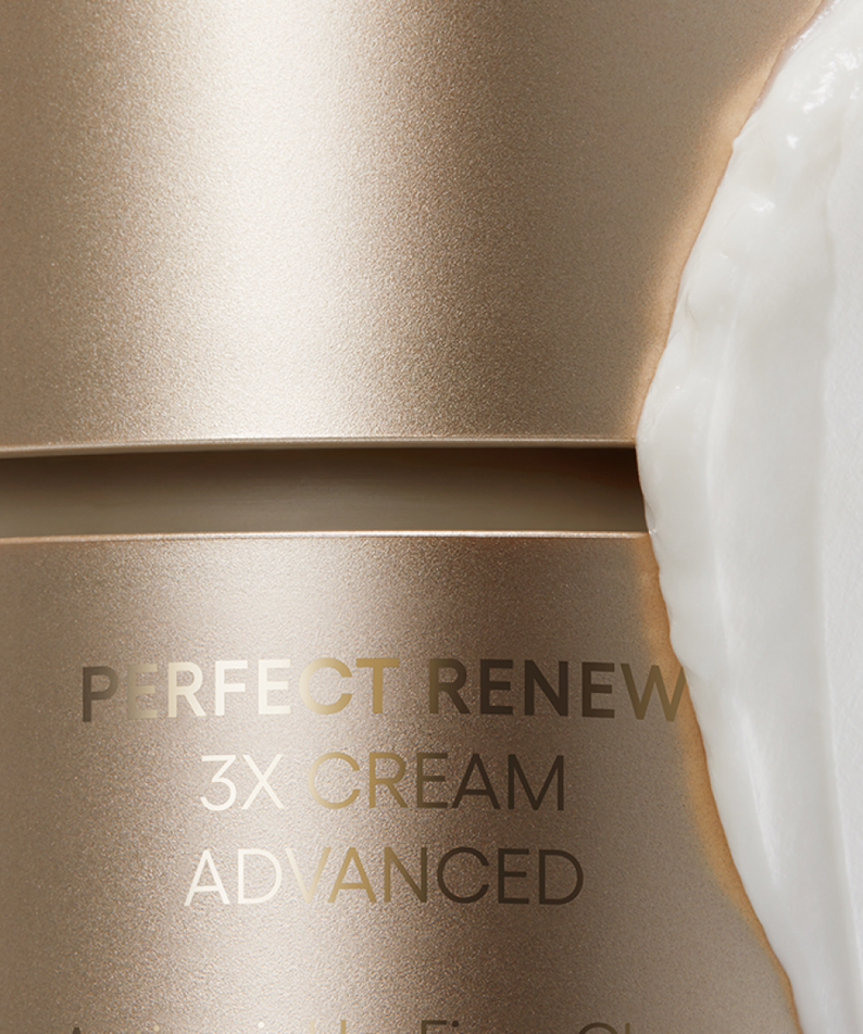 LANEIGE Perfect Renew 3X Cream Advanced 50ml packaging with cream texture detail
