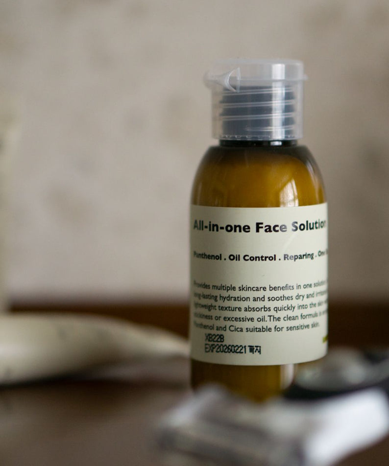 Gentleman Korea product shot of LAZY SOCIETY ALl-in-One Face Solution 50ml bottle for men’s Korean skincare