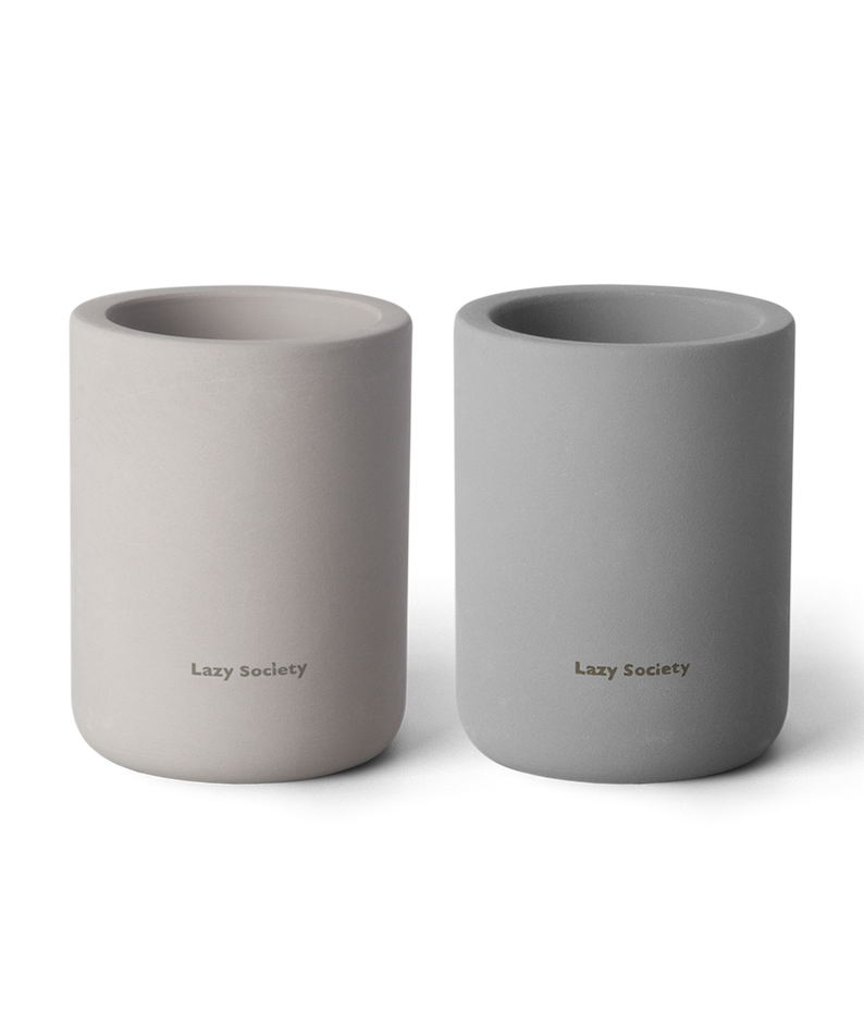 LAZY SOCIETY Diatomaceous Earth Holder 2.0 minimalist diatomaceous earth holders set by Gentleman Korea for men’s skincare organization