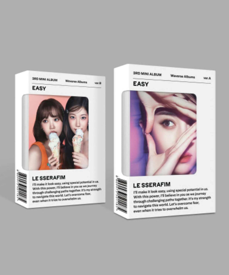 LE SSERAFIM - 3rd Album [EASY] (Weverse Albums ver.) (Set of | Kool Seoul - Buy Kpop Albums Online