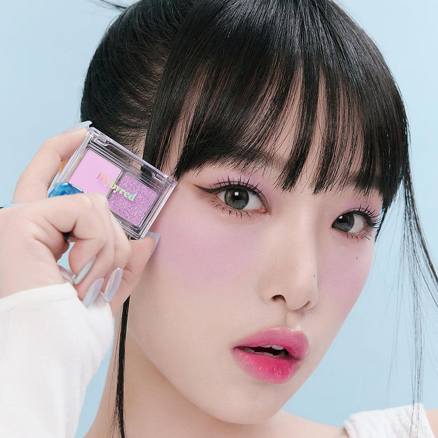 LILYBYRED Little Bitty Moment Shadow makeup application close-up