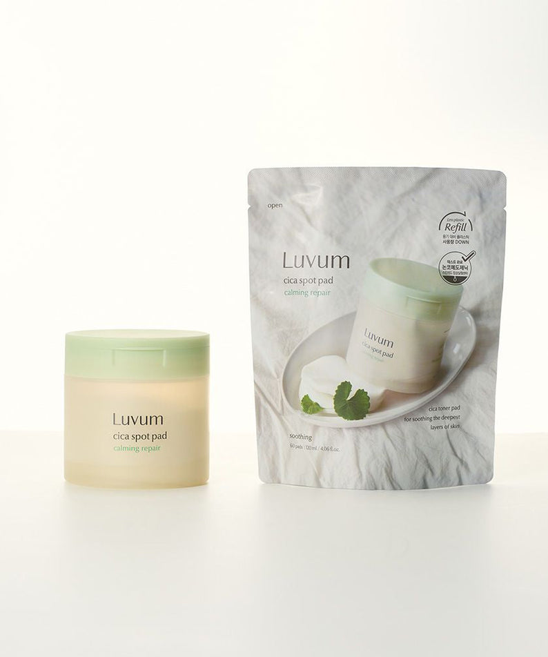 Luvum Calming Repair Cica Spot 60 Pads + Refill Set