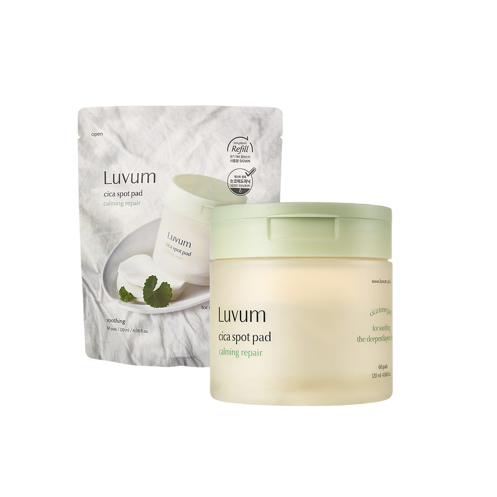 Luvum Calming Repair Cica Spot 60 Pads + Refill Set