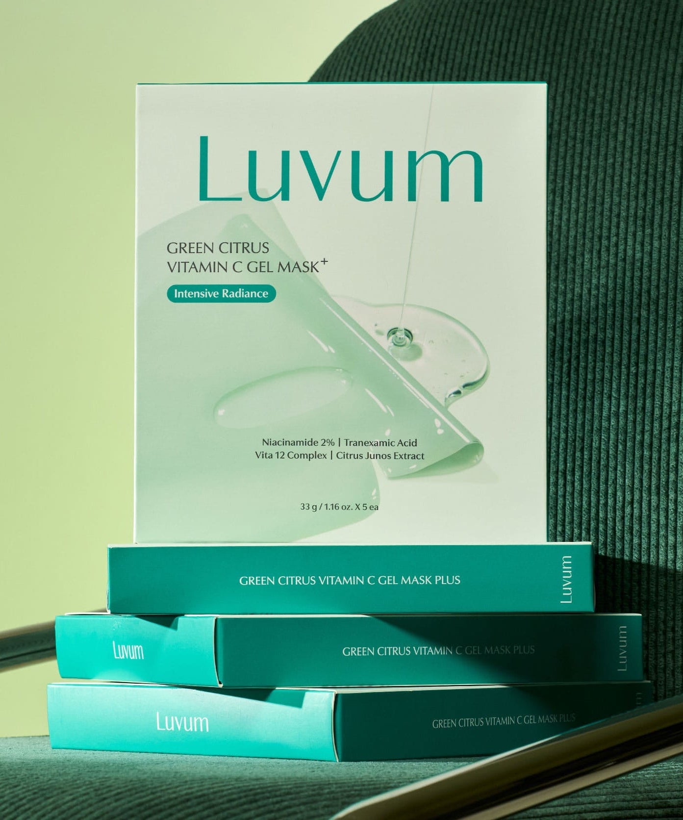 Luvum Green Citrus Vitamin C Gel Mask Plus 5 Sheets