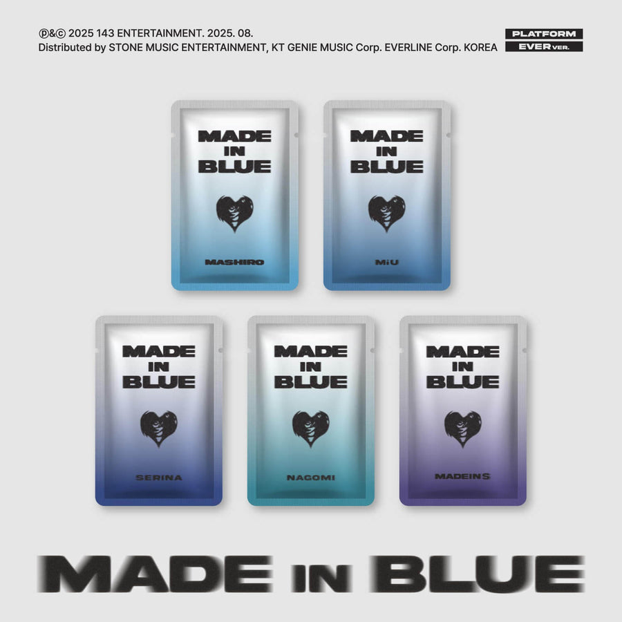Madein S - [Made In Blue] (Mashiro.Ver/Miu.Ver/Serina.Ver/Nagomi.Ver/Madein S.Ver) (Random) - Kpop Album