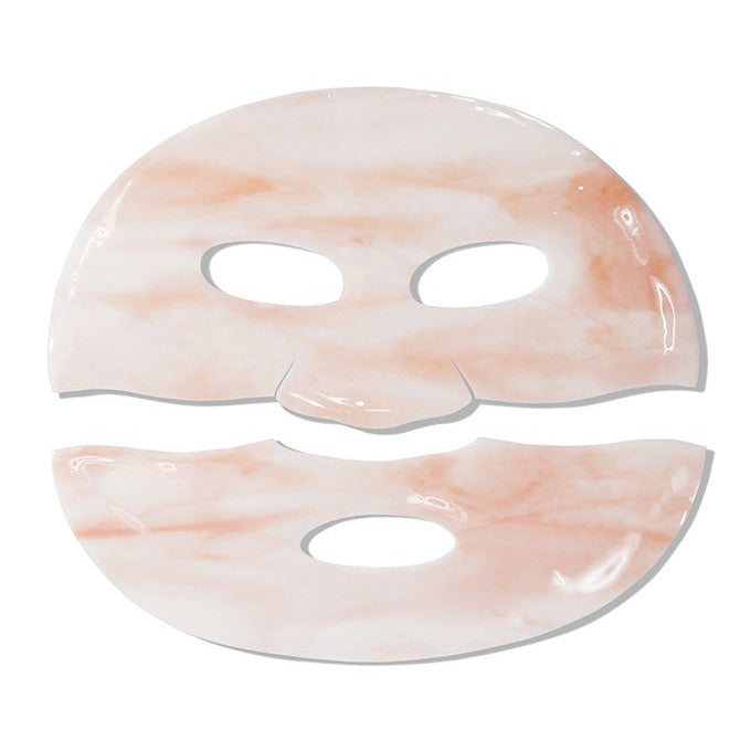 MAMONDE Flora Glow Rose Marble Pack facial sheet mask with marble pattern for radiant skin care.