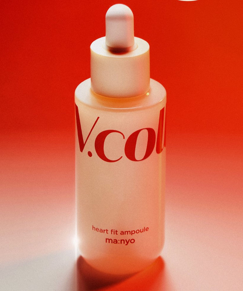 MA:NYO V.Collagen Heart Fit Ampoule 50ml in a red-themed product image.
