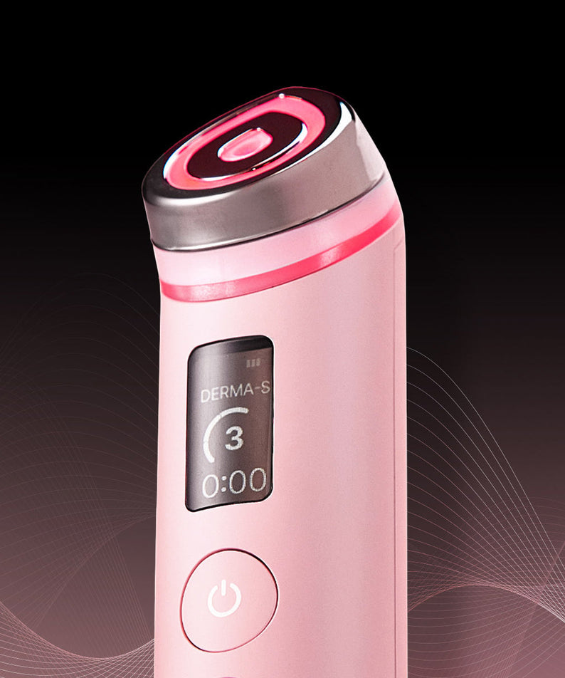 MEDICUBE AGE R Booster Pro PINK Edition, 6-in-1 skincare device, pink cosmetic tool, anti-aging beauty product, LED display