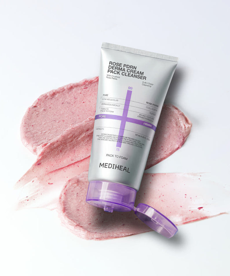 Mediheal Rose Pdrn Derma Cream Pack Cleanser 120ml