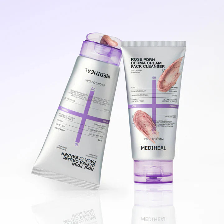 Mediheal Rose Pdrn Derma Cream Pack Cleanser 120ml