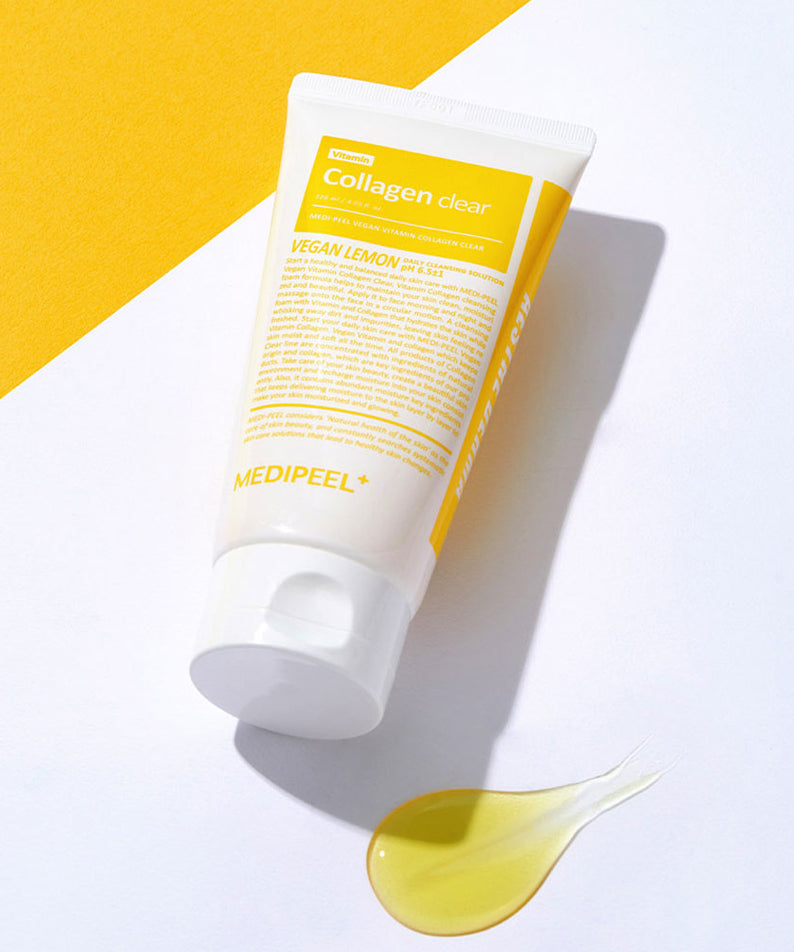 MEDIPEEL Vegan Vitamin Collagen Clear 300ml tube with lemon extract
