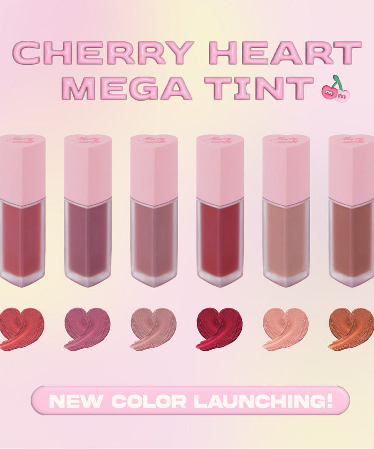 MERRY MONDE Cherry Heart Mega Tint | Kool Seoul