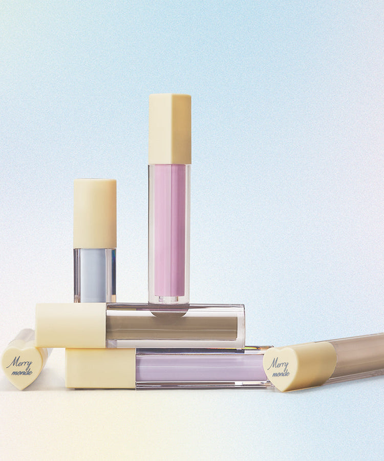 MERRYMONDE Merry Everyday Color Correcting Concealer tubes displayed on pastel background