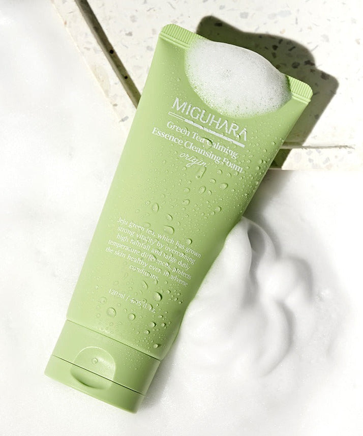 MIGUHARA Green Tea Calming Essence Cleansing Foam Origin 120ml | Kool Seoul