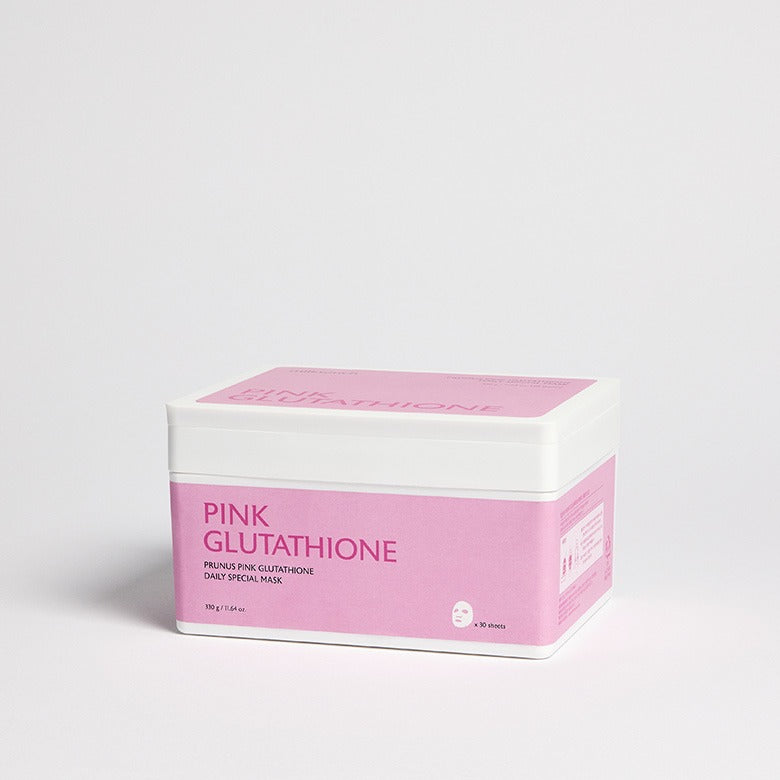 MILK TOUCH Western Plum Pink Glutathione Daily Spacail Mask in pink packaging with glutathione skincare benefits.