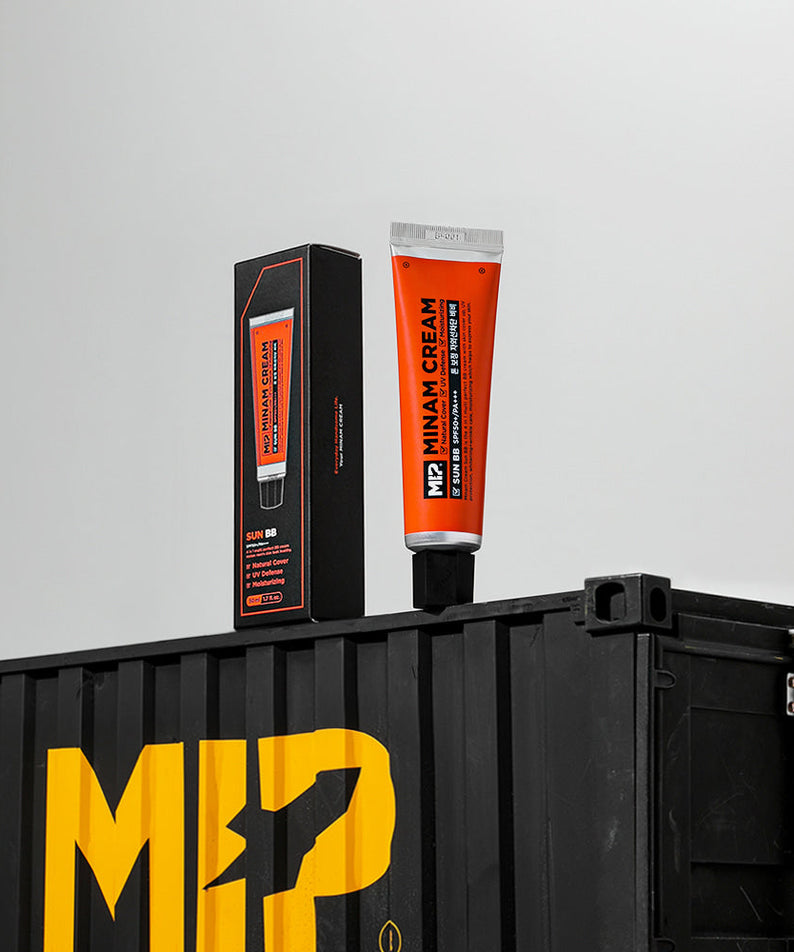 MIP Minam Cream Sun BB SPF50++UV Protetion 50ml - Gentleman Korea men’s sun BB cream in orange tube and box