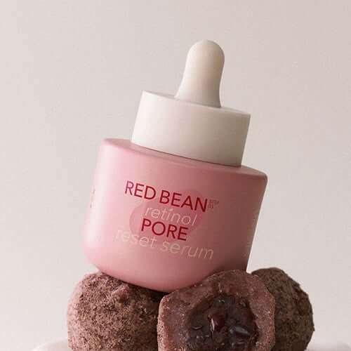 MISSHA Pattinol Pore Reset Serum 30ml on display with its pink bottle and dropper.