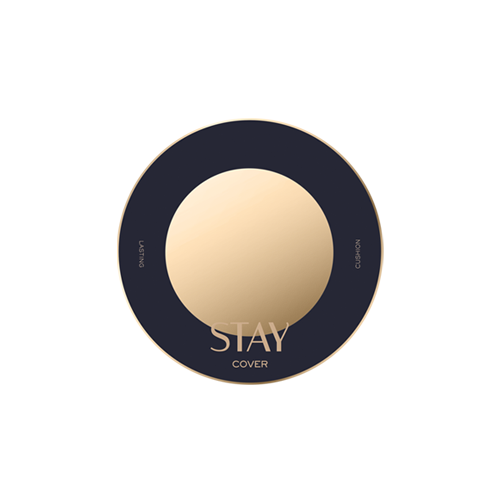 MISSHA STAY CUSHION - Compact makeup packaging design with black and gold accents