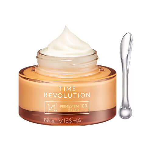 MISSHA Time Revolution Primestem100 Cream 50ml with applicator, skincare product image