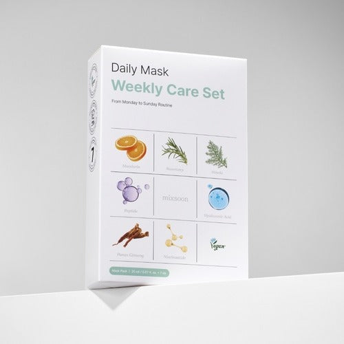 MIXSOON Daily Mask Weekly Care Set 7 sheets packaging