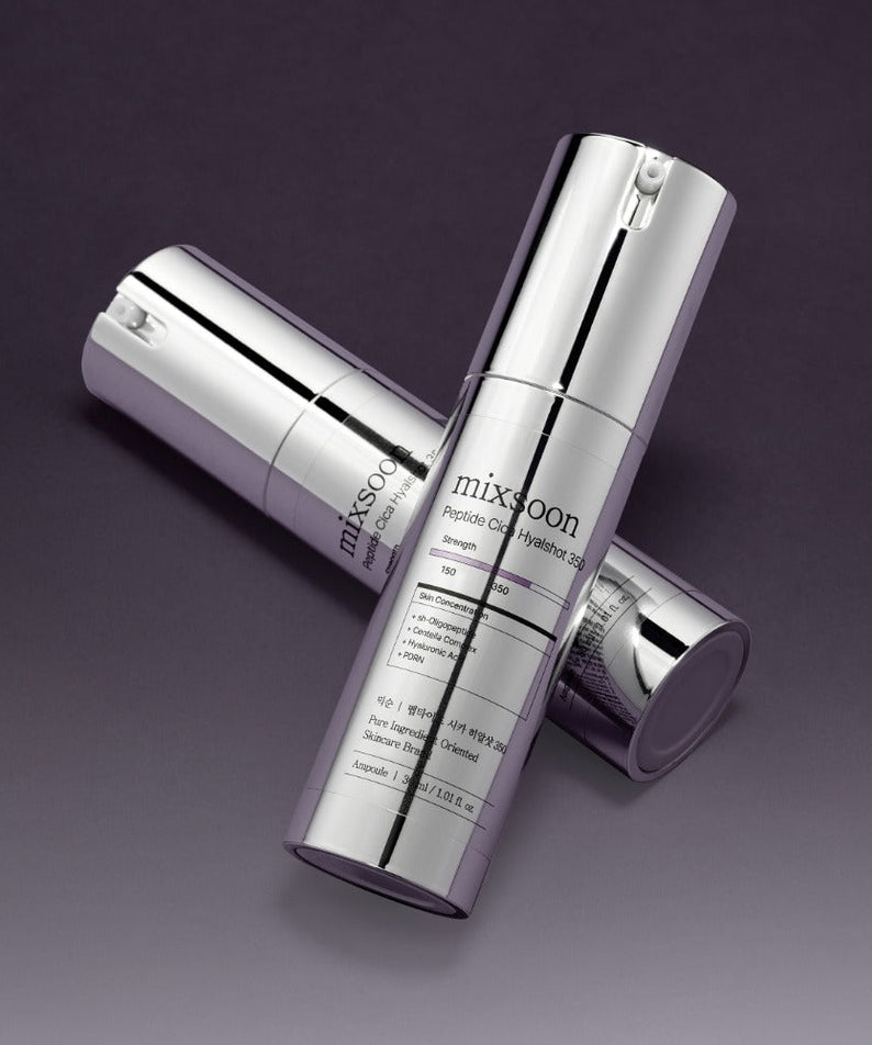 MIXSOON Peptide Cica Hyal Shot 350 30ml skincare product bottle.