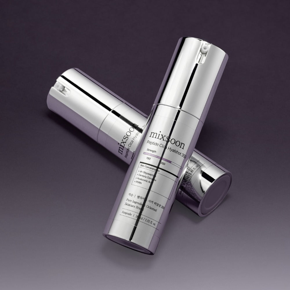 MIXSOON Peptide Cica Hyal Shot 350 30ml skincare product bottle.