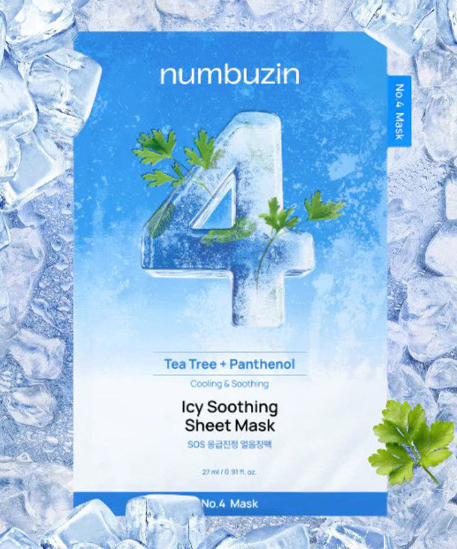 Numbuzin No.4 Icy Soothing Sheet Mask 27ml