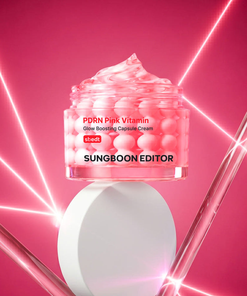 Sungboon Editor Pink Pdrn Vitamin Glow Boosting Capsule Cream 50ml
