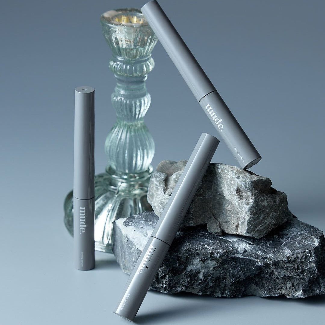 MUDE Eye Eye Ting Ting Serum Shot displayed with elegant background.