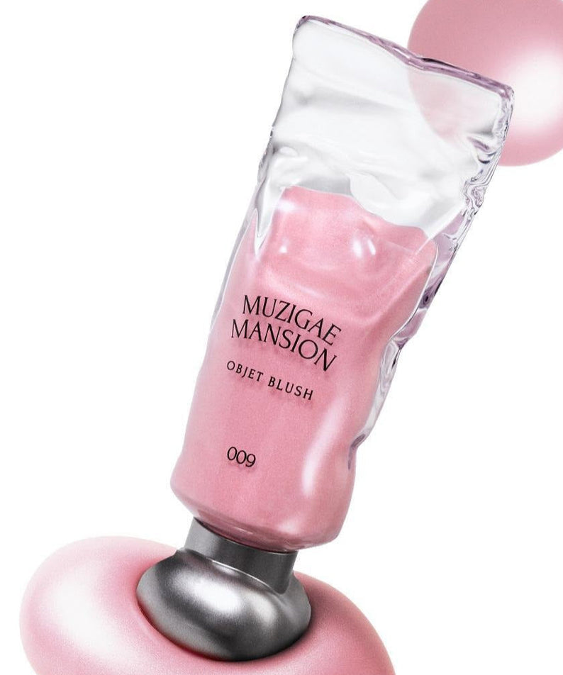 MUZIGAE MANSION Object Blush 5ml in elegant packaging, showcasing vibrant pink shade, perfect for a radiant, natural glow.