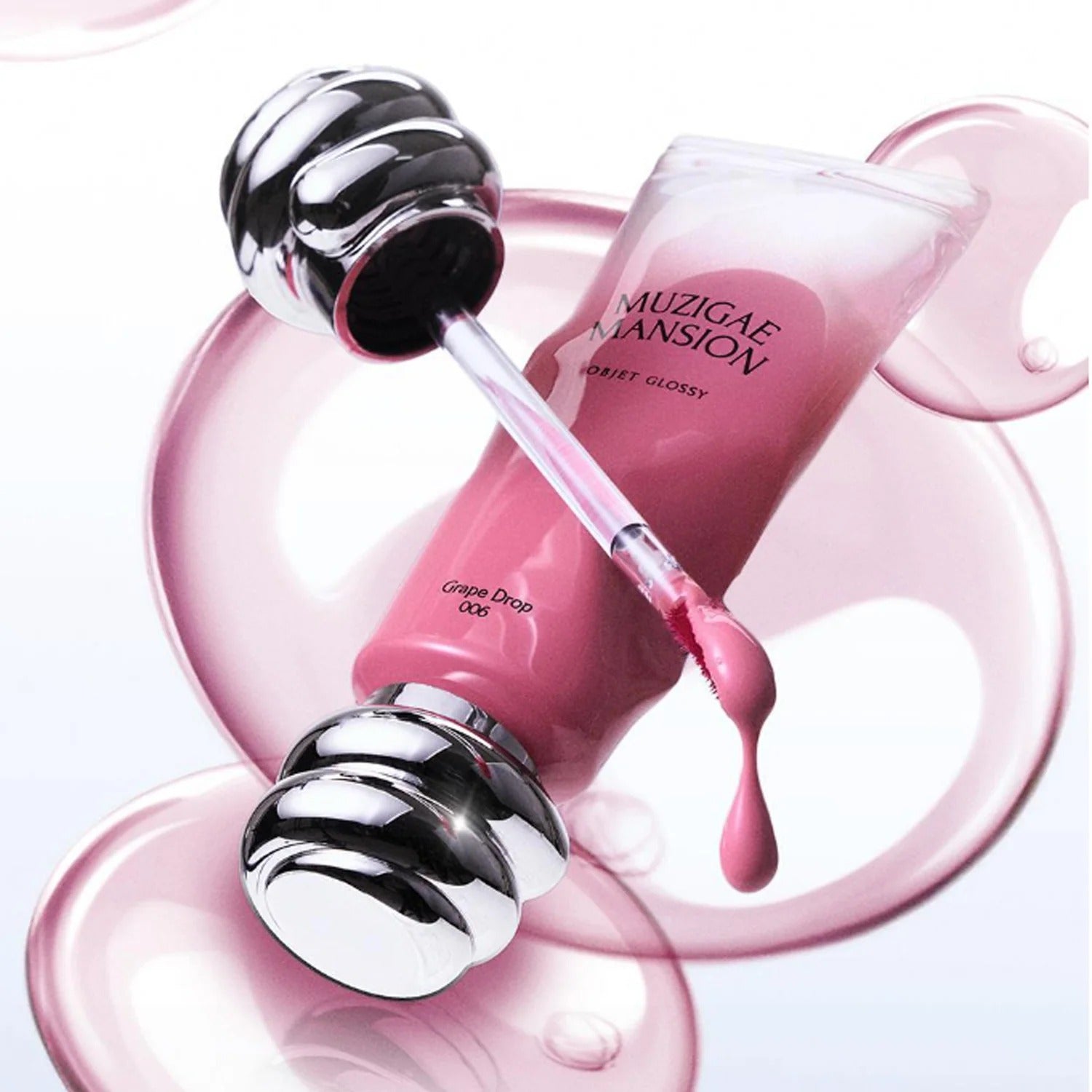 MUZIGAE MANSION Object Glossy in pink, showing sleek design and vibrant color with glossy finish, product image