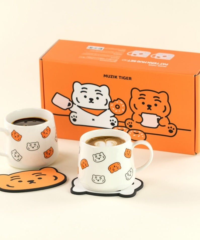 MUZIK TIGER Pattern Mug Cup Set | Kool Seoul
