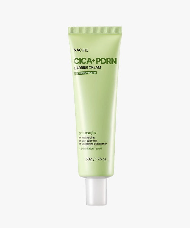 NACIFIC Fresh Cica PDRN Barrier Cream 50g in green tube packaging