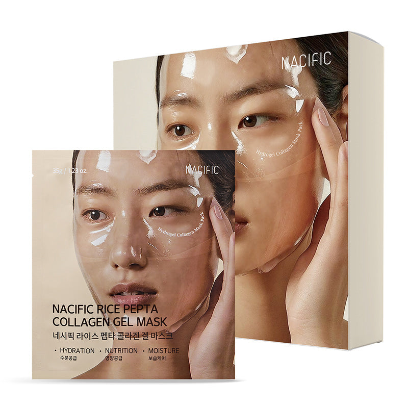 Nacific Rice Pepta Collagen Gel Mask Set
