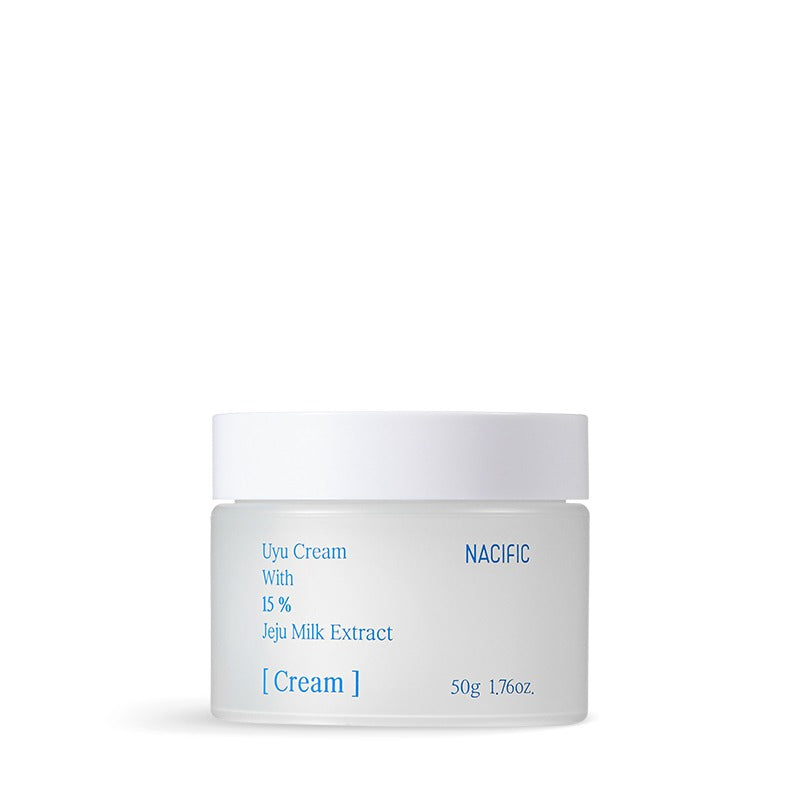 NACIFIC Uyu Cream 50ml jar with Jeju milk extract packaging